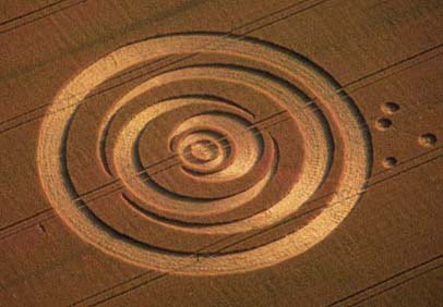 Crop circles and pulsar signals may both be created by a similar microwave beam technology. To learn more, read Decoding the Message of the Pulsars. (photo courtesy of Ron Russell)