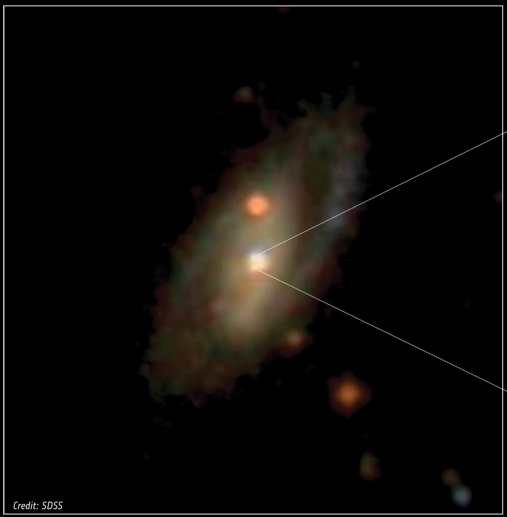 Seyfert galaxy IRAS17020+4544 located 800 million light years away.